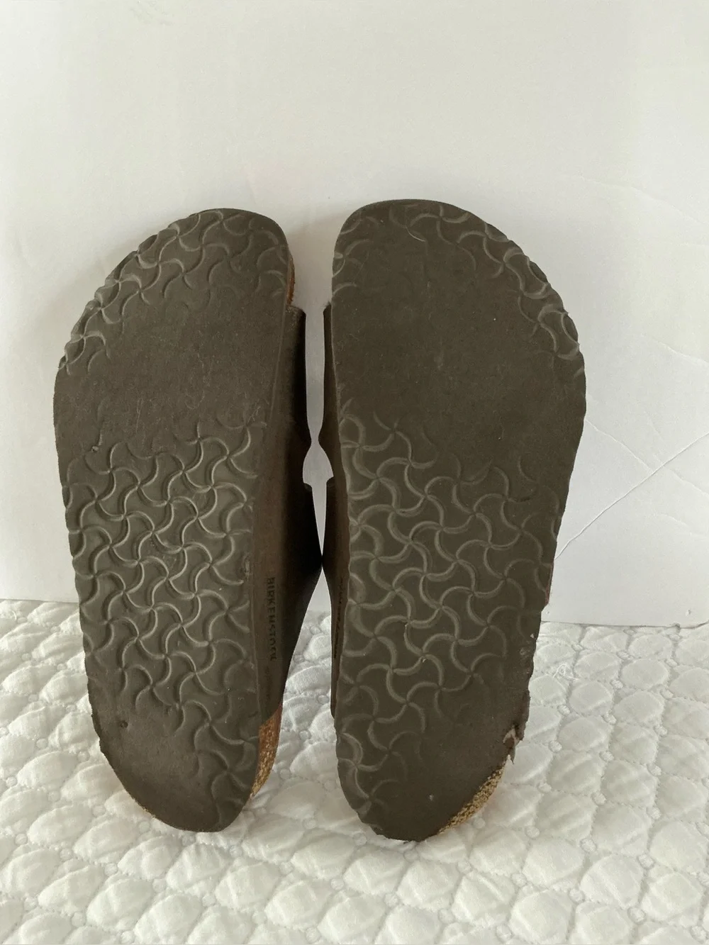 Birkenstock Arizona Slide Sandals Tan Brown 34EU/ 3-3,5 youth kids  or women